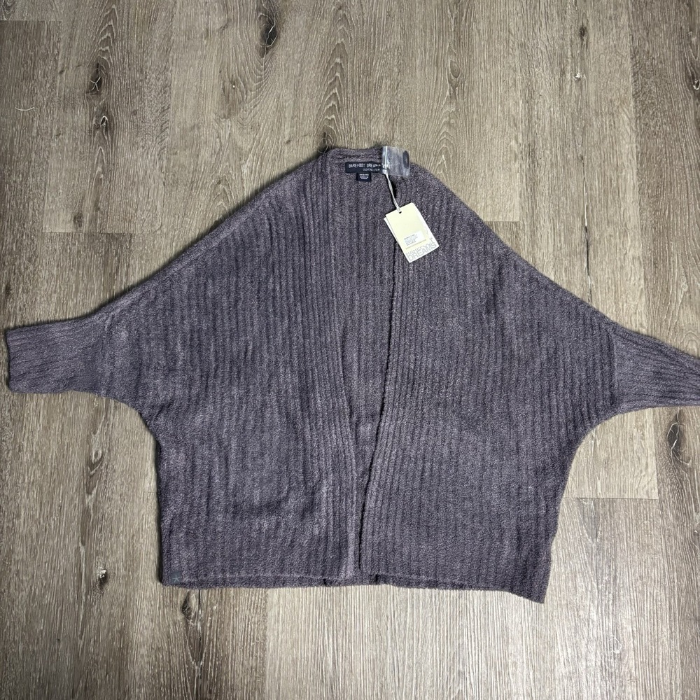 New Barefoot Dreams CozyChic‎ Lite Ribbed Shrug Cardigan XXS/XS Pacific Blue
